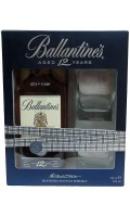 Ballantines 12 yo + szklanki